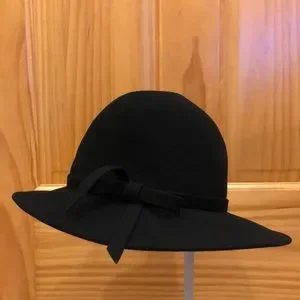 Excello Geo W Bollman Black‎ 100% Wool Floppy Wide Brim Hat Made in USA Vintage Vintage 100% excello wool - Gem main image 2